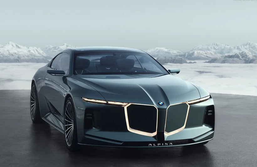 图片 addCriterion图片展示的是BMW Vision Alpina Concept概念车的前脸。车身呈深车身 addCriterion图片展示的是BMW Vision Alpina Concept概念车的前脸。
